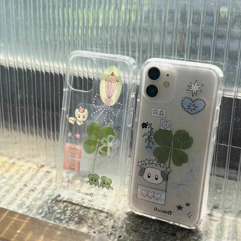 โปร่งใส จัดส่งจากประเทศไทย สไตล์น่ารักนุ่มนวล สามเหลี่ยม for iPhone เคสไอโฟน 11 12 13 14 15 16 PLUS PRO MAX X XS MAX XR - รูปที่ 2