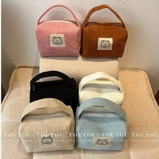 6สี กระเป๋าถือ Cosmetic bag น่ารัก สไตล์เกาหลี สำหรับผู้หญิง กระเป๋าเครื่องสำอาง G3530