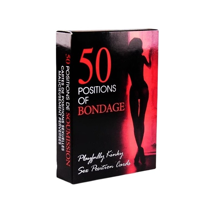 Card Game 50 Positions of Bondage การ์ดเกม 50 ตําแหน่งเกมคู่รักทาสสําหรับผู้เล่นสองคน