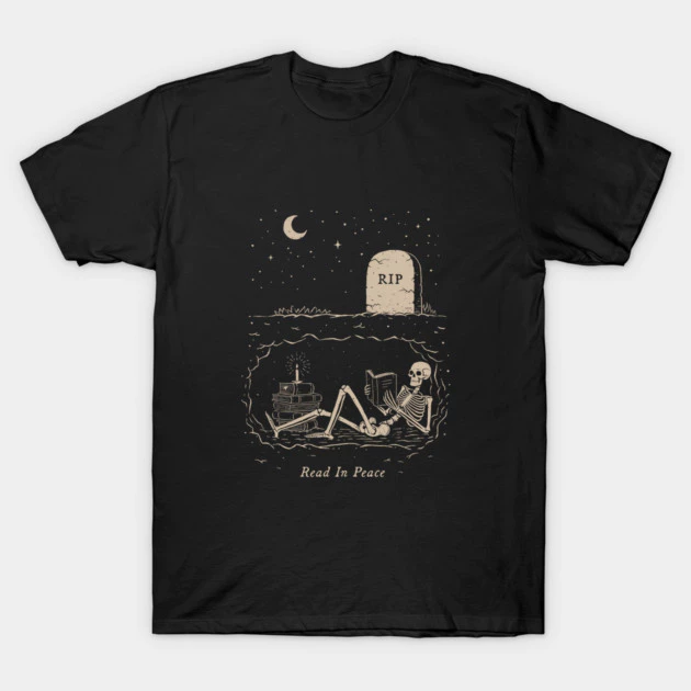 เสื้อยืด Read In Peace Vintage Cotton 100%