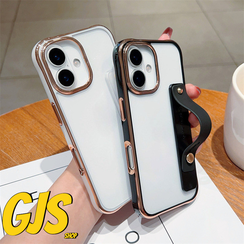 2.0 สายรัดข้อมือขอบหนาสองสีเคสโทรศัพท์ขนาดใหญ่สําหรับ IPhone15 13 14 16PLUS PRO PM