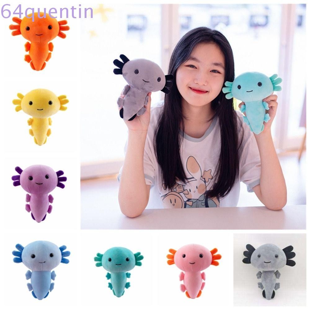 QUENTIN 20 ซม.Axolotl ของเล่นตุ๊กตา, Plushie Axolotl Salamander Axolotl ตุ๊กตาสัตว์ Plushie ตุ๊กตา, 