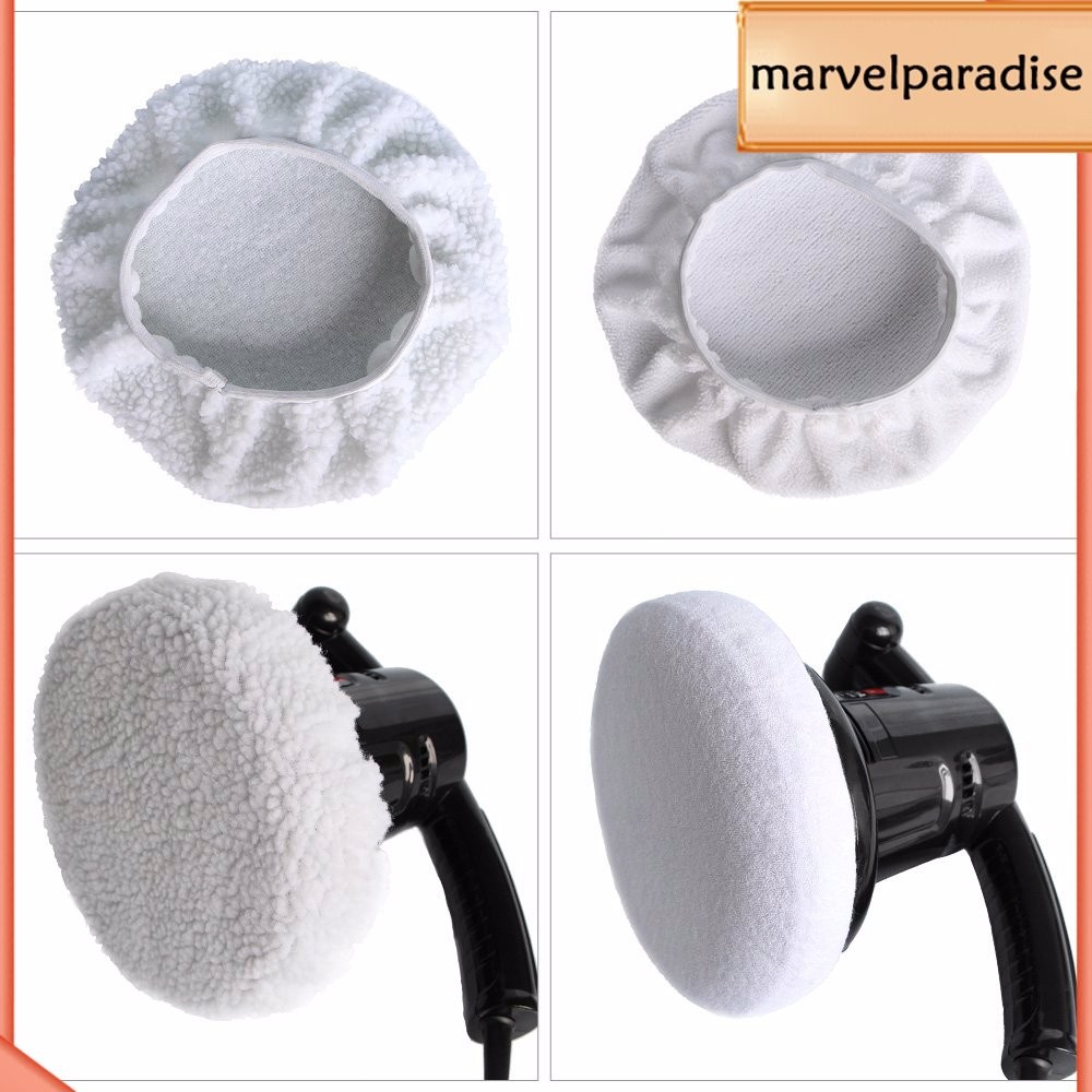 6 ชิ้นทําความสะอาดง่ายไมโครไฟเบอร์ Orbital บัฟเฟอร์ Pad สําหรับขัดรถ Orbital บัฟเฟอร์ขัด Easy Assort