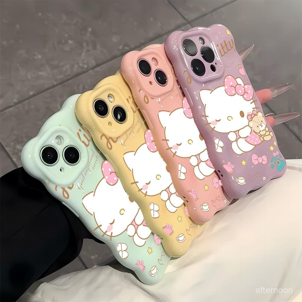 สําหรับiPhone 15 14 11 16 12 13 12PRO 14PRO 13PROMAX 16PROMAX 14PROMAX 13PLUS 16PLUS Wink Hello Kitt