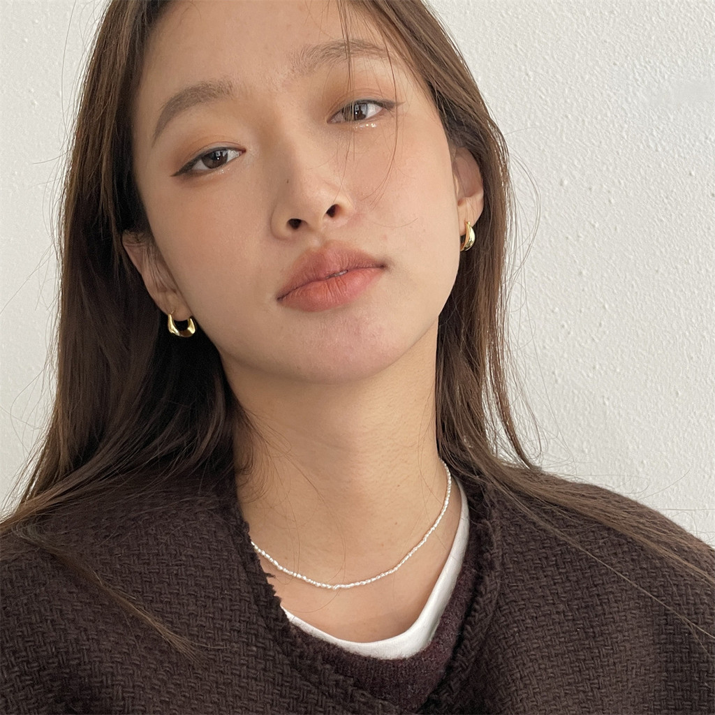 LANNA ADORN ต่างหูเกาหลีผิดปกติผู้หญิง 925 รูปที่ 2