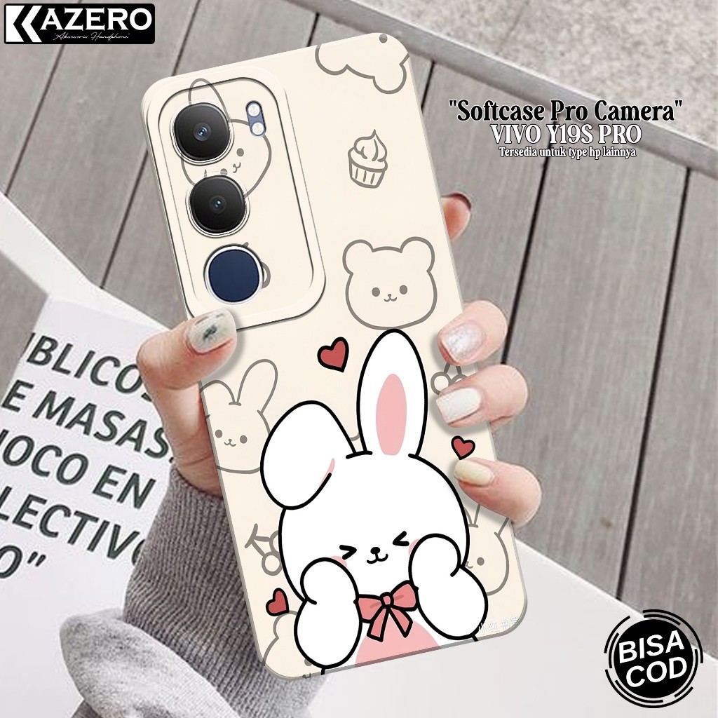 KAZERO - เคสโทรศัพท์ VIVO Y19S PRO - เคสการ์ตูนแฟชั่น - กล้อง Pro - VIVO Y19S PRO Softcase - เคส VIV