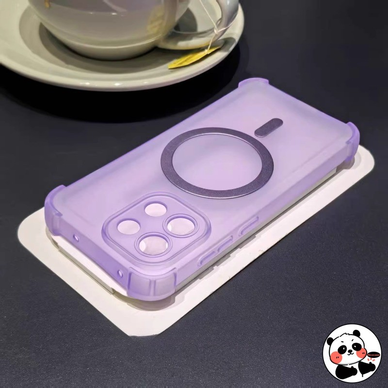 เคสโทรศัพท์แม่เหล็กสําหรับHonor 400 300 Ultra 200 100 90 Smart Pro 5G 4Gปกหลังน่ารักSimple Metteสีลูกกวาดกันกระแทกปลอกนุ่ม