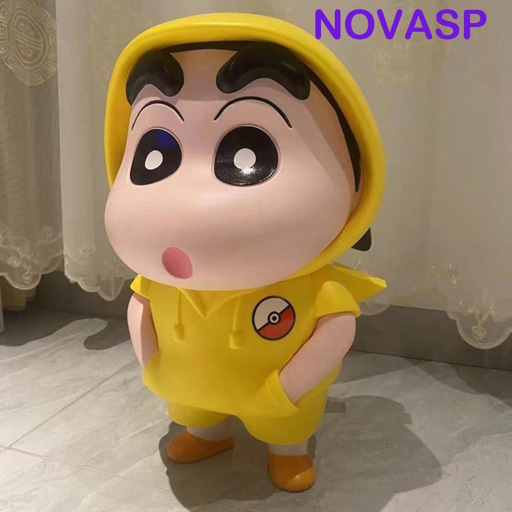 Novasp Crayon Shin-Chanรูป, Shinnosuke Nohara Pikachu Crayon Shin-Chanรุ่นของเล่น,คอลเลกชันอะนิเมะรูปตกแต่งโต๊ะรูปปั้นดินสอสีของเล่นของขวัญวันเกิด