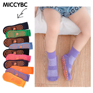 【Bangkok Delivery】6Pairs ถุงเท้ายางซิลิโคน กันลื่น สําหรับเด็กผู้ชาย และเด็กผู้หญิง อายุ 1-12 ปี