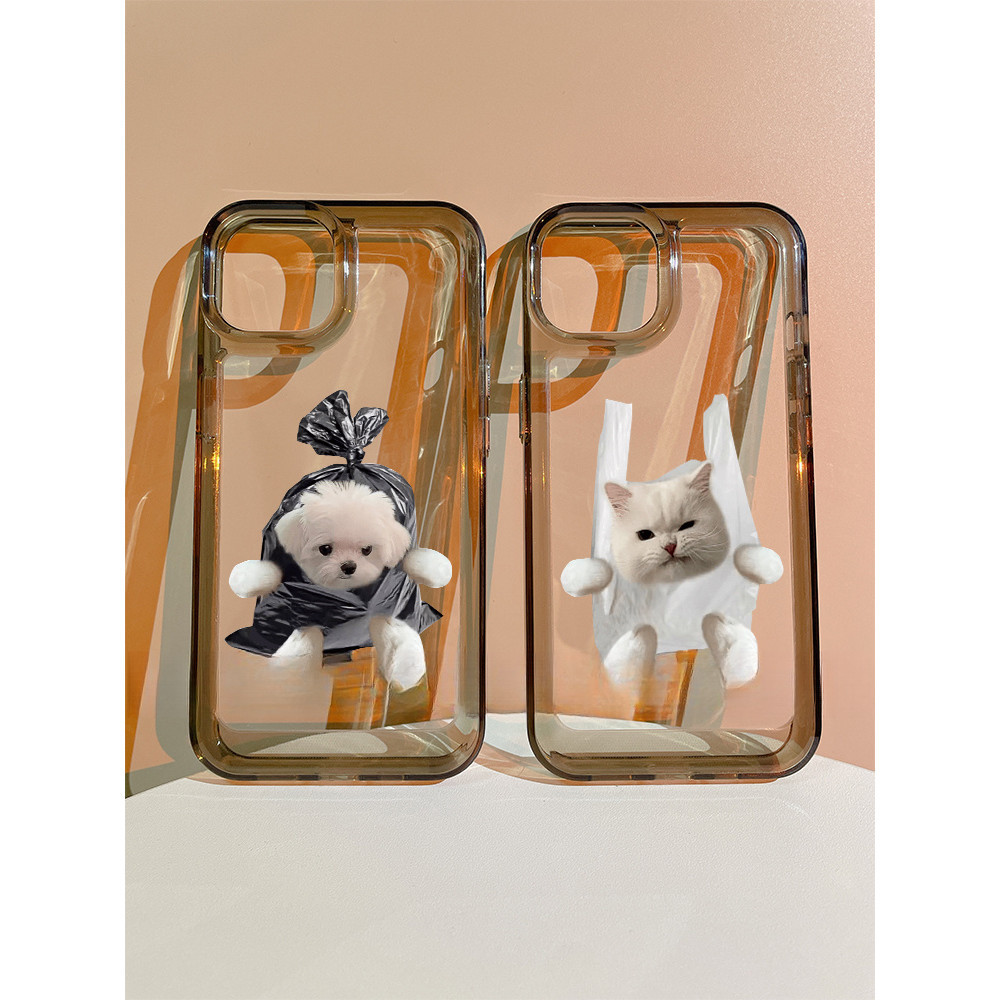 แฟชั่นคู่แมวน่ารักสุนัขเคสกันกระแทก hp Redmi 15 13x A5 a3 12c 9a 9c note 13 pro plus 13c 12c note 12