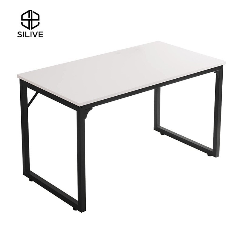 โต๊ะทำงาน Silive Shop โต๊ะเรียน ขนาด 140*60*73 cm โต๊ะคอม ประกอบง่าย ทันสมัย #DN 01