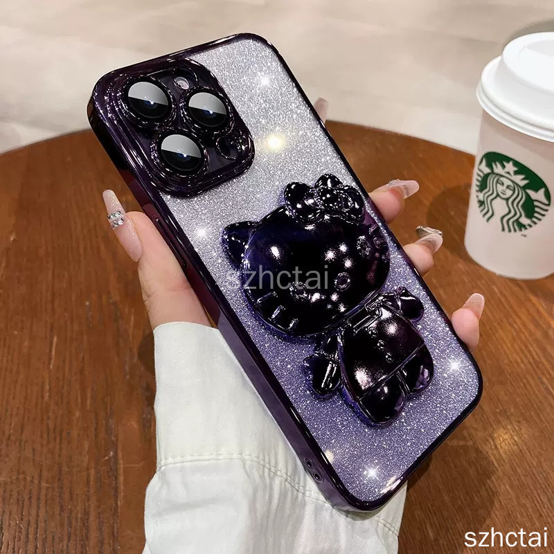 เคส iPhone 7 Plus 8 Plus 6 Plus 6s Plus 7 8 6 6s se 2020 กระจกเงา แฟชั่นแววผง ชุบ ซิลิโคนนุ่มกรณีกระต่ายน่ารักกรณีโทรศัพท์หลักฐานตก เคสโทรศัพท์ iPhone 7 Plus 8 Plus 6 Plus 6s Plus 7 8 6 6s se 2020
