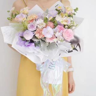 10/50yards Iridescent Fishtail เส้นด้ายของขวัญริบบิ้นสําหรับดอกไม้ช่อดอกไม้บรรจุภัณฑ์ Organza ริบบิ้นแบบมีสายสําหรับวันวาเลนไทน์ตกแต่งงานแต่งงาน