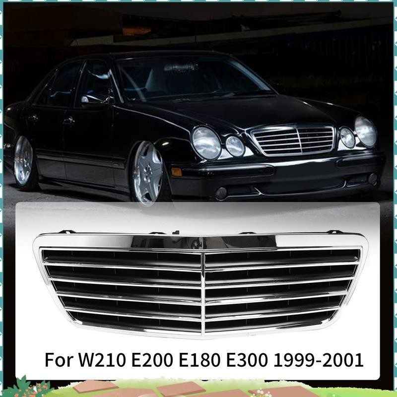 Super Car ตะแกรงกันชนหน้าสําหรับ Mercedes-Benz W210 E200 E180 E300 1999-2001