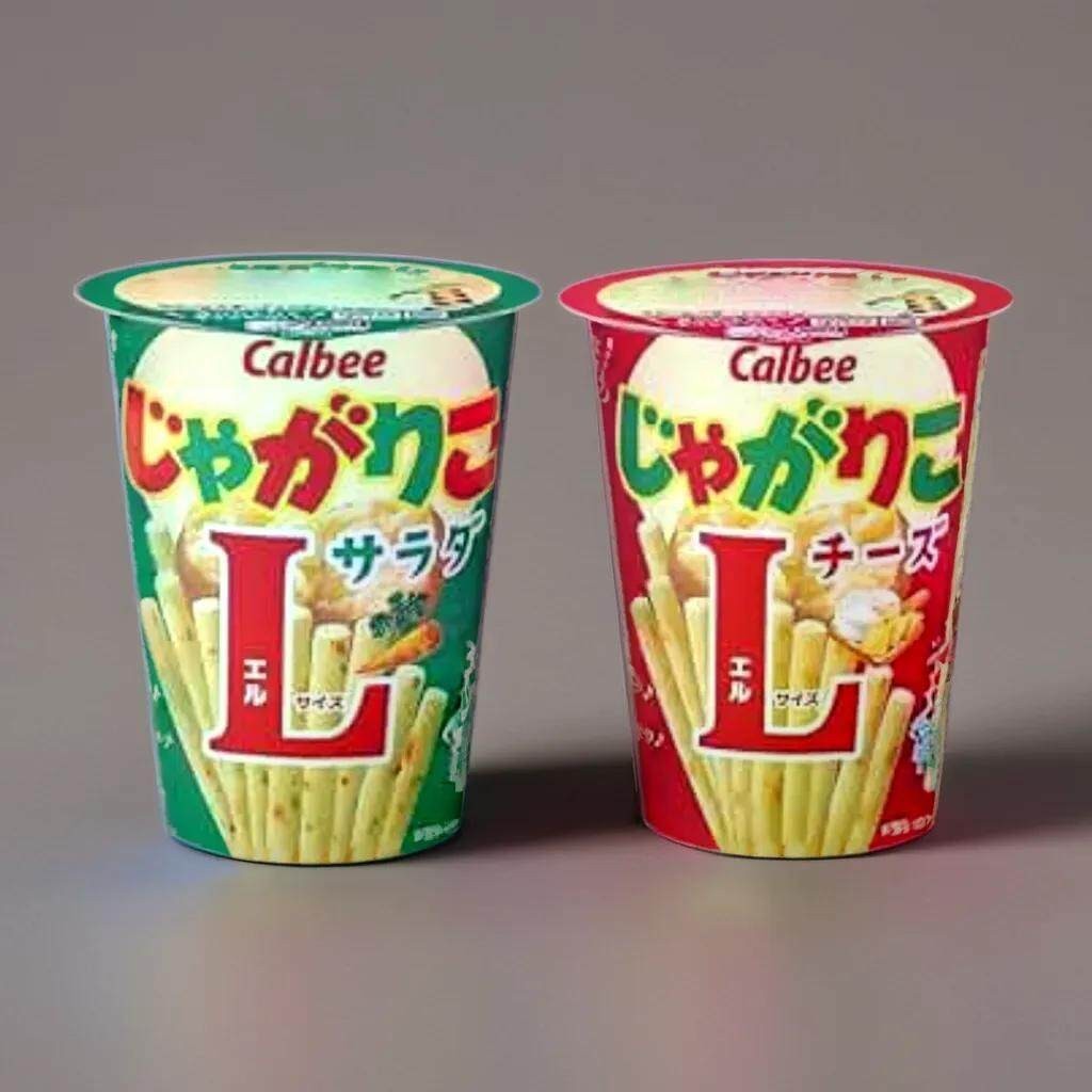 Calbee Jagariko มันฝรั่งทอดกรอบแท่งยาว(L) สัมผัสความอร่อยลงตัว มีให้เลือก 2 รสชาติ สลัดและชีส