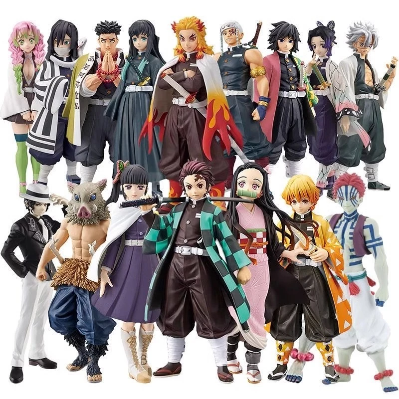 สถานที่ท้องถิ่น 15ซม.demon Slayerคอสเพลย์Nezuko ZenitsuอะนิเมะOne PieceรูปCODสต็อกคอสเพลย์Action Figureตุ๊กตาของเล่นสําหรับของขวัญเด็กคอลเลกชันเครื่องประดับรถตกแต่งบ้านตกแต่งเค้ก