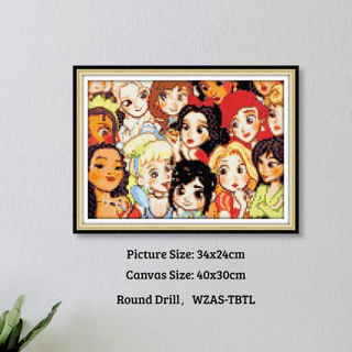 [จัดส่งในพื้นที่] ชุดภาพวาดเพชร cross-stitch เพชรกลมละเอียด เต็มเจาะ ตกแต่งบ้าน 7068