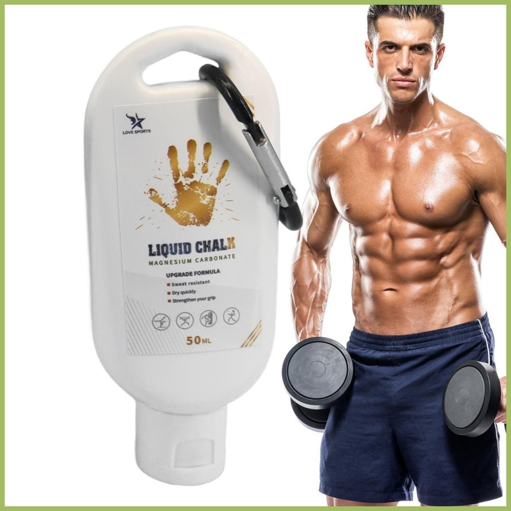 Liquid Chalk ยกน้ําหนักยิมนาสติก Rock Climbing Sweat-Resistant Chalk Gym อุปกรณ์เสริมของเหลวยาวนาน y