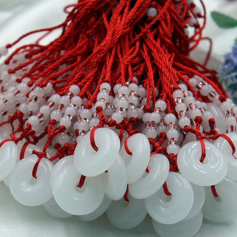 10pcs เลียนแบบหยกหัวเข็มขัดนิรภัยของขวัญวัดหัวเข็มขัดนิรภัยจี้สร้อยคอจี้ขายส่ง