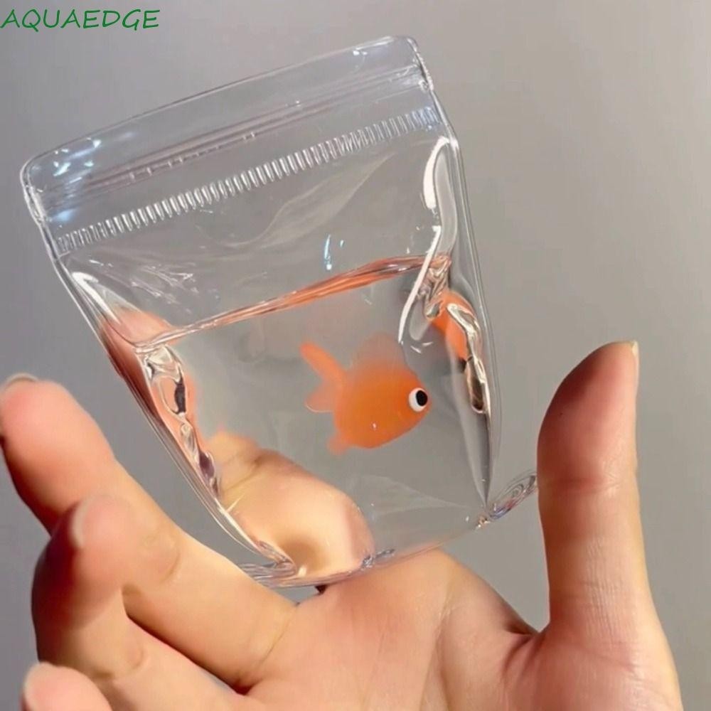 ของเล่นบีบปลาทอง AQUAEDGE, จําลอง Osmanthus Goldfish เค้ก Osmanthus ของเล่นเด้งช้า, ตุ๊กตาแปลกการ์ตูนสัตว์นุ่มโปร่งใสหยิกของเล่นของขวัญวันเกิด