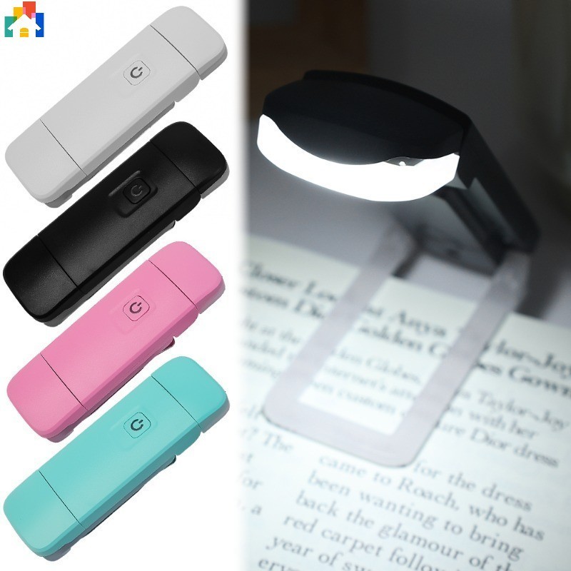 Usb ชาร์จ Mini Book Light โคมไฟตั้งโต๊ะพับได้แบบพกพา Clip-on ไฟอ่านหนังสือ LED สําหรับคนรักหนังสือเด็ก