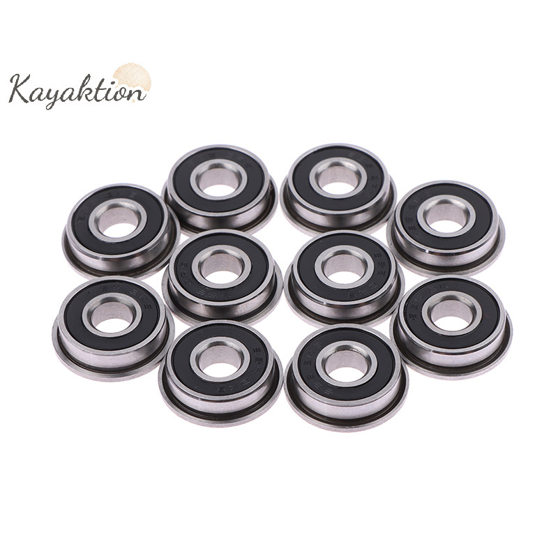Kayaktion 10 ชิ้น F695-2RS แบริ่งสแตนเลสหน้าแปลนหดแบริ่งร่องลึก F695 แบริ่งที่สวยงาม