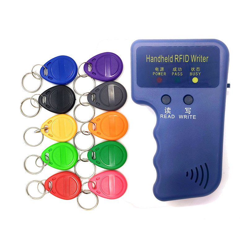 มือถือ 125Khz RFID Card Reader เครื่องถ่ายเอกสาร Duplicator Programmer ID Card Copy EM4305 T5577 แต่