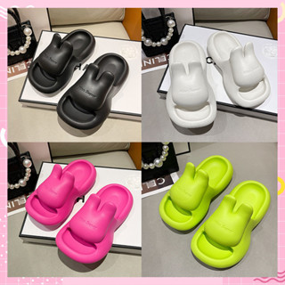 ฮอตฮิต🔥รองเท้าแตะแบบสวมรูปทรงหูกระต่ายมี 4 สี พื้นนุ่มน้ำหนั…