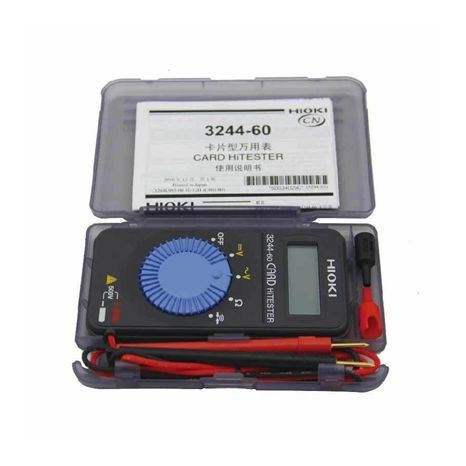 ทดสอบไฟ HIOKI CARD Hi TESTER  3244-60 Pocket Digital Multimeter  AC,DC 500V Max, Resistance, Continu