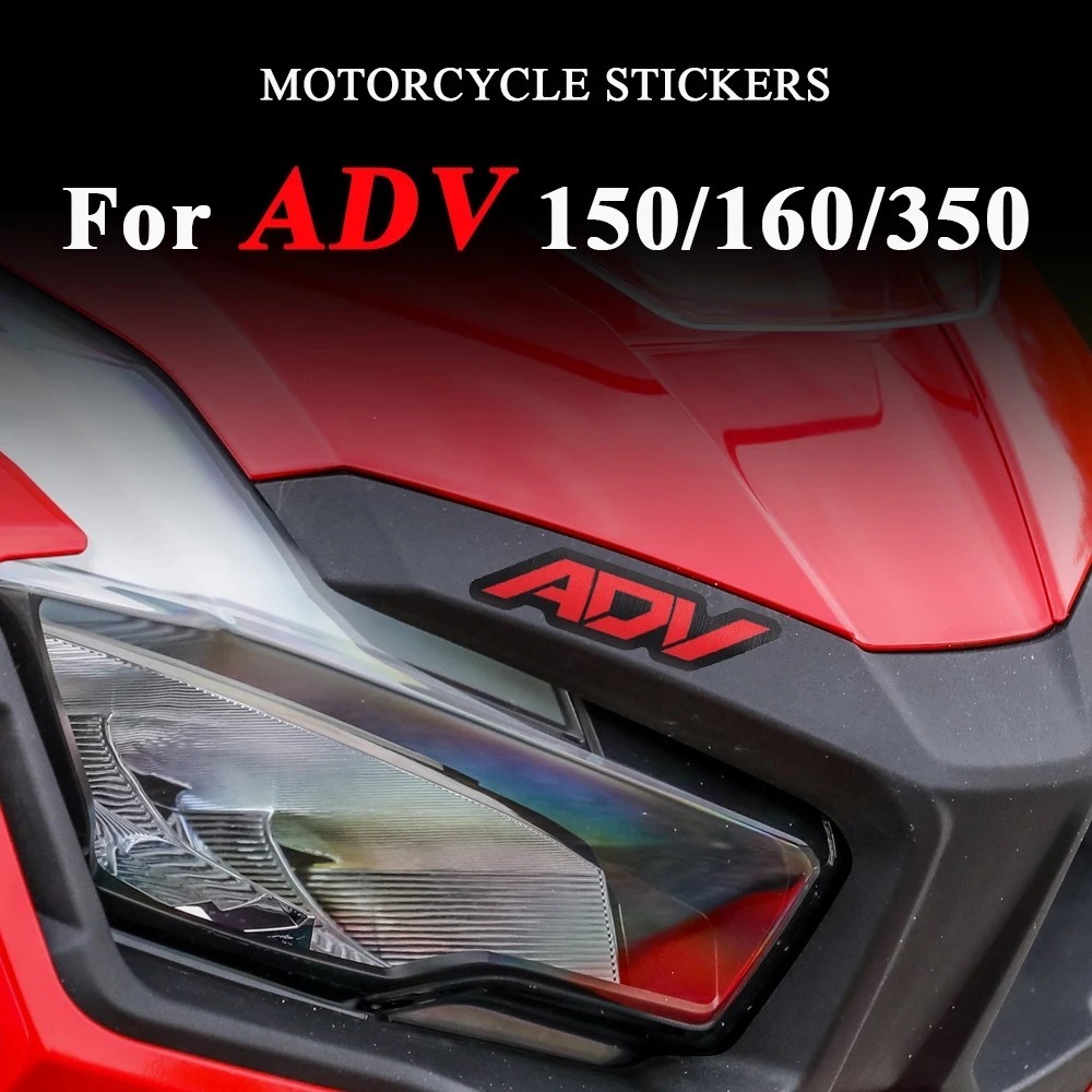 สําหรับhonda X ADV X-ADV XADV ADV150 ADV160 ADV350 2021 2022 2023 สีแดงสติกเกอร์รถจักรยานยนต์กันน้ําHandlebar Decalsอุปกรณ์เสริม