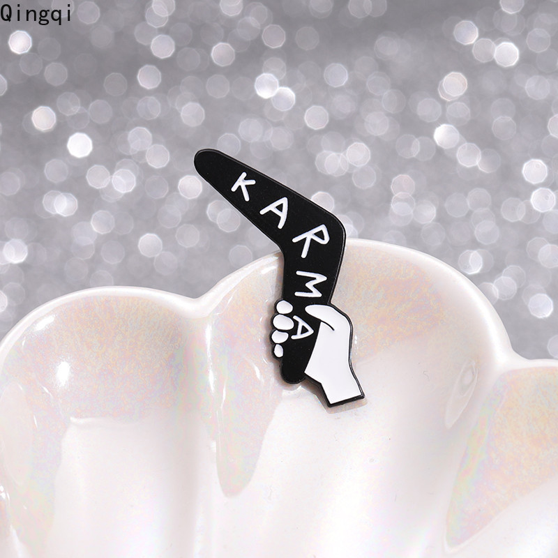 ตลก Karma เข็มกลัด Pins เข็มกลัดการ์ตูนป้ายโลหะกระเป๋าเป้สะพายหลังเสื้อผ้าอุปกรณ์เสริมของขวัญสําหรับเพื่อน - รูปที่ 5