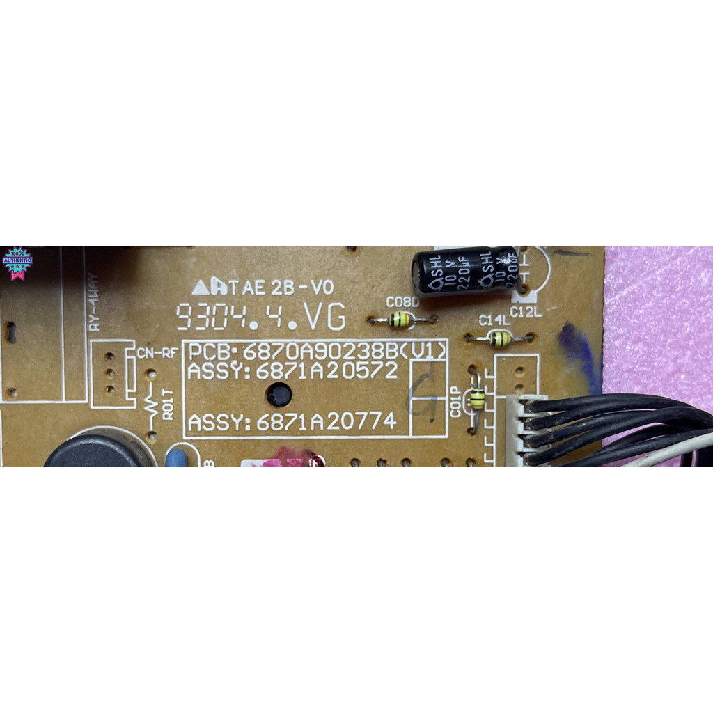 แผงวงจรแอร์ LG ASSY:6871A20774