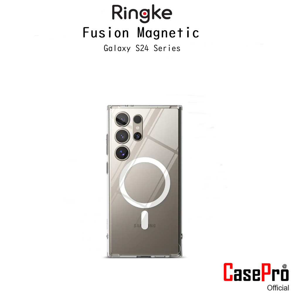Ringke Fusion Magnetic เคสใสกันกระแทกระดับ1.2เมตรเกรดพรีเมี่ยมจากเกาหลี เคสสำหรับ Galaxy S24/S24Plus/S24Ultra