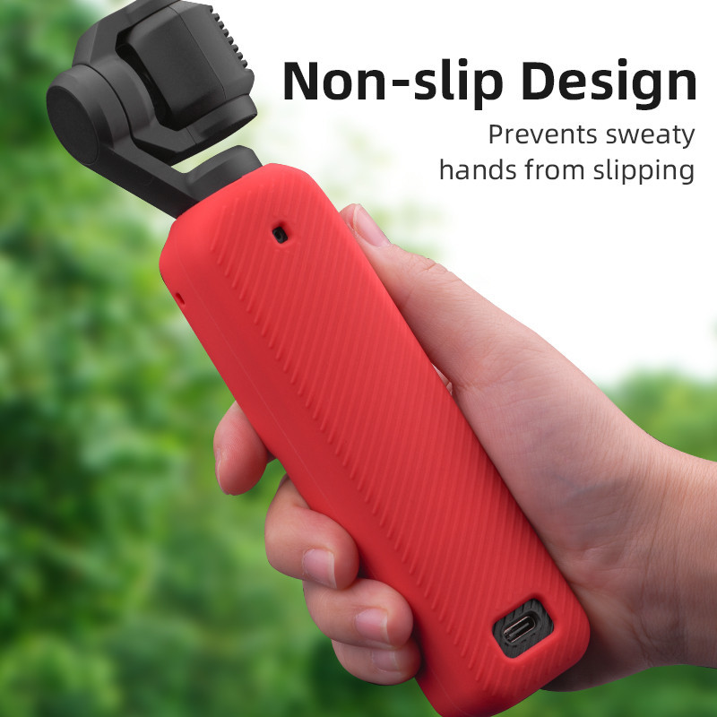 กล้องซิลิโคนสําหรับ DJI Osmo Pocket 3 Body เคสซิลิโคน Anti-Slip Dust Cover Gimbal Case Osmo Pocket 3 อุปกรณ์เสริม