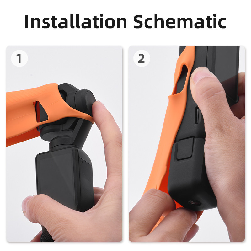 กล้องซิลิโคนสําหรับ DJI Osmo Pocket 3 Body เคสซิลิโคน Anti-Slip Dust Cover Gimbal Case Osmo Pocket 3 อุปกรณ์เสริม