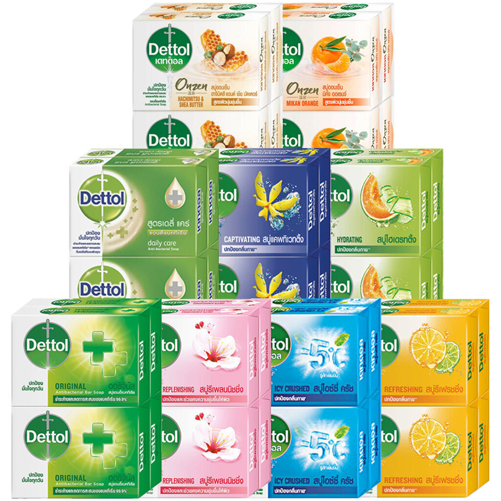 ซื้อ LeeMart สบู่เดทตอล แพค 4 ก้อน สีเขียว Dettol 60G สบู่ Dettol สบู่กำจัดเชื้อ เลือกสูตร เลือกสีได้ ขนาด 60 กรัม