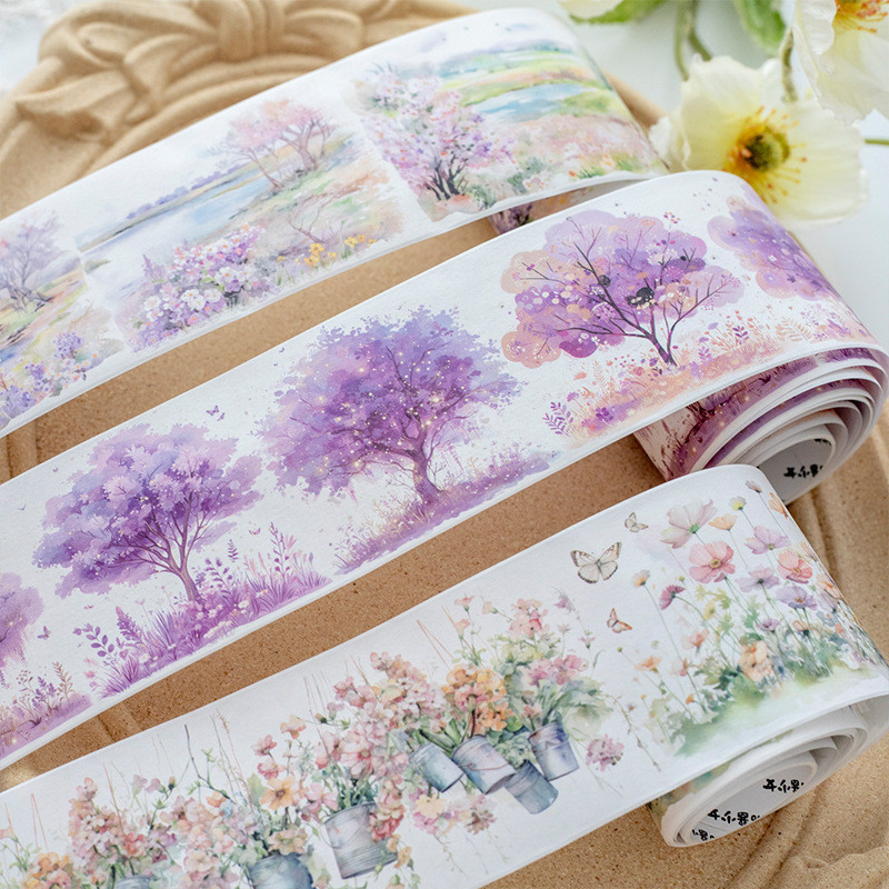 ทิวทัศน์ภูเขา Washi เทปตกแต่งเทปกาวสําหรับ Scrapbooking Arts งานฝีมือวารสารและวางแผนอัลบั้มไดอารี่