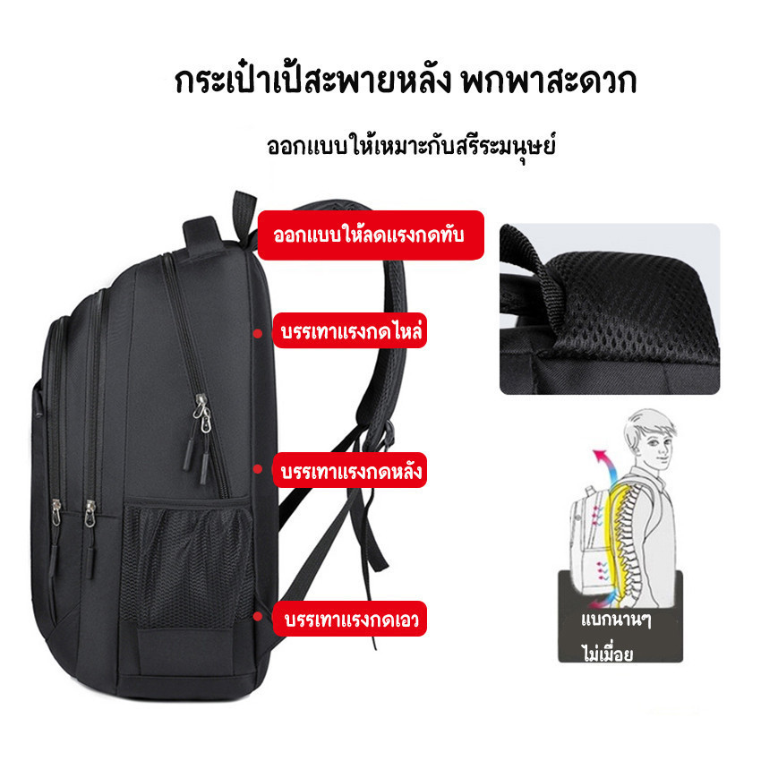 feiyana-กระเป๋าสะพายหลัง กระเป๋าใส่โน๊ตบุ๊ค ผ้าอ็อกฟอร์ด LX-6303