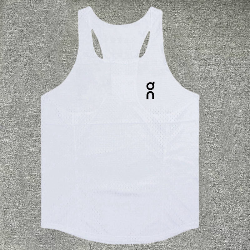 Hot Selling Sports Track and Field Training Breathable Quick-Drying Marathon Running Sleeveless Mesh Waistcoat Five Colors Available Men's Fashion Sports Vest fiMZ