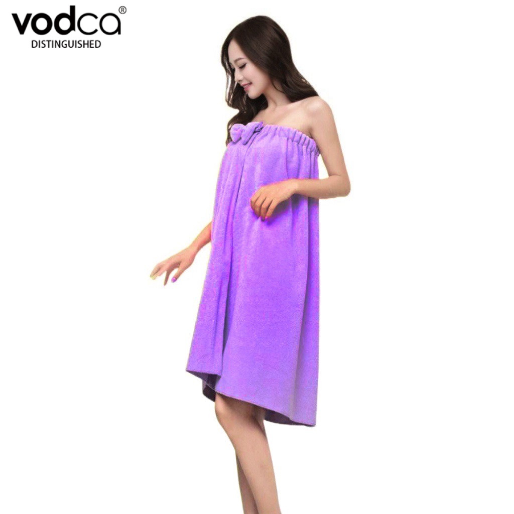Vodca-ผ้าขนหนูเช็ดตัว ชุดคลุมอาบน้ำ มียางยืดและกระดุมปรับได้ 2 ระดับ เนื้อผ้านุ่ม ซับน้ำดี แห้งไว รุ่น MS-T3