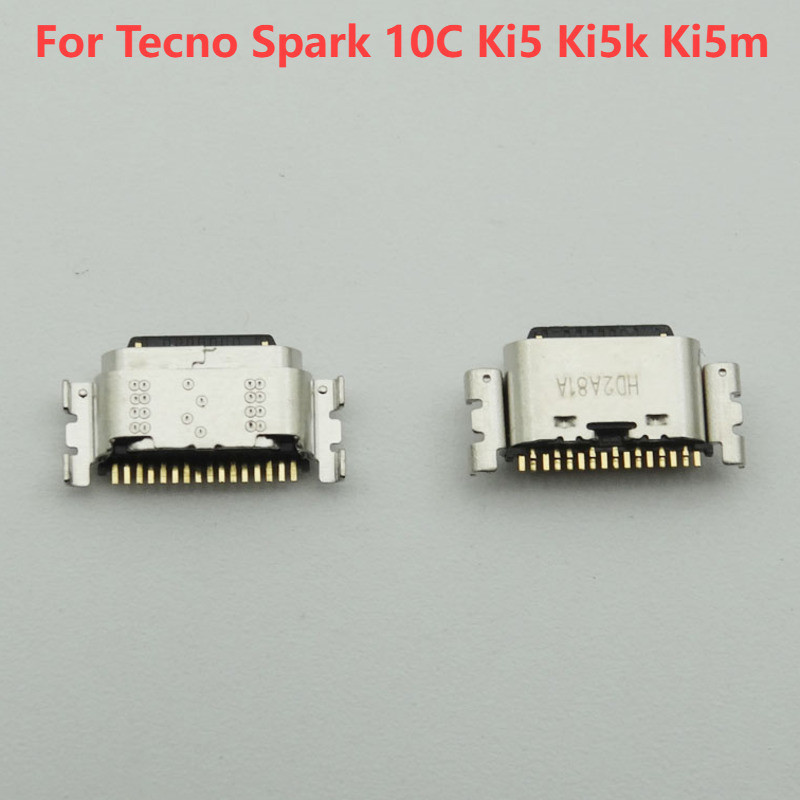 5-50pcs Dock Micro Plug USB ชาร์จ Charger Pin Dock พอร์ตสําหรับ Tecno Spark 10C Ki5 Ki5k Ki5m Infinix Hot 30 X6831 Hot30 ชาร์จ Pin Dock Connector