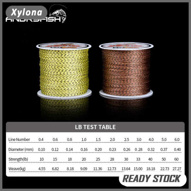 Xy Spider-Line Series 100m PE สายตกปลาถัก Camouflag 4 Strands 20- 220LB Multifilament สายตกปลา
