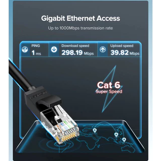 UGREEN รุ่น NW102 สายแลน Cat6 LAN Ethernet Cable Gigabit RJ45 รองรับ 1000Mbps ความยาว 50CM-10M มี 2 สี ดำ/น้ำเงิน