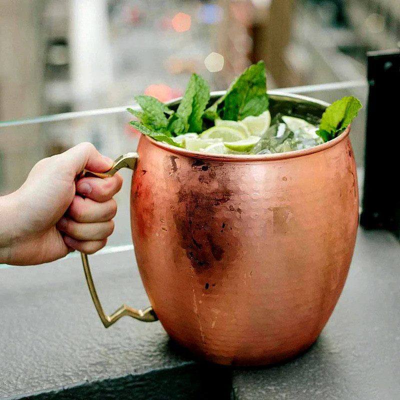 Giant 5L Hammered Moscow Mule Mug Mega Mug Moscow Mule  Ice Bucket Mug