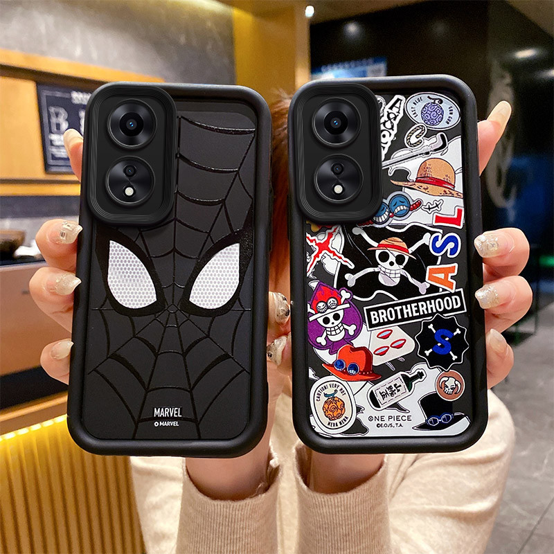 เคส oppo a58 4g เคสโทรศัพท์ One Piece Spider-Man สําหรับเคส oppo a78 5g เคส oppo a58 น่ารัก