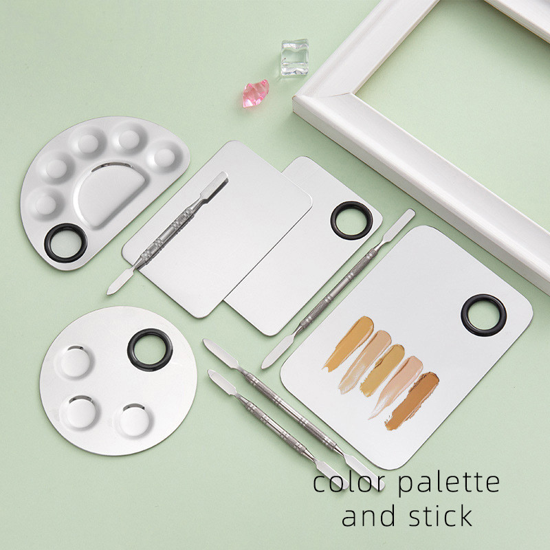 ชุดแท่งสีสเตนเลสสำหรับช่างแต่งหน้า พาเลทแต่งหน้าพิเศษ อุปกรณ์ความงาม