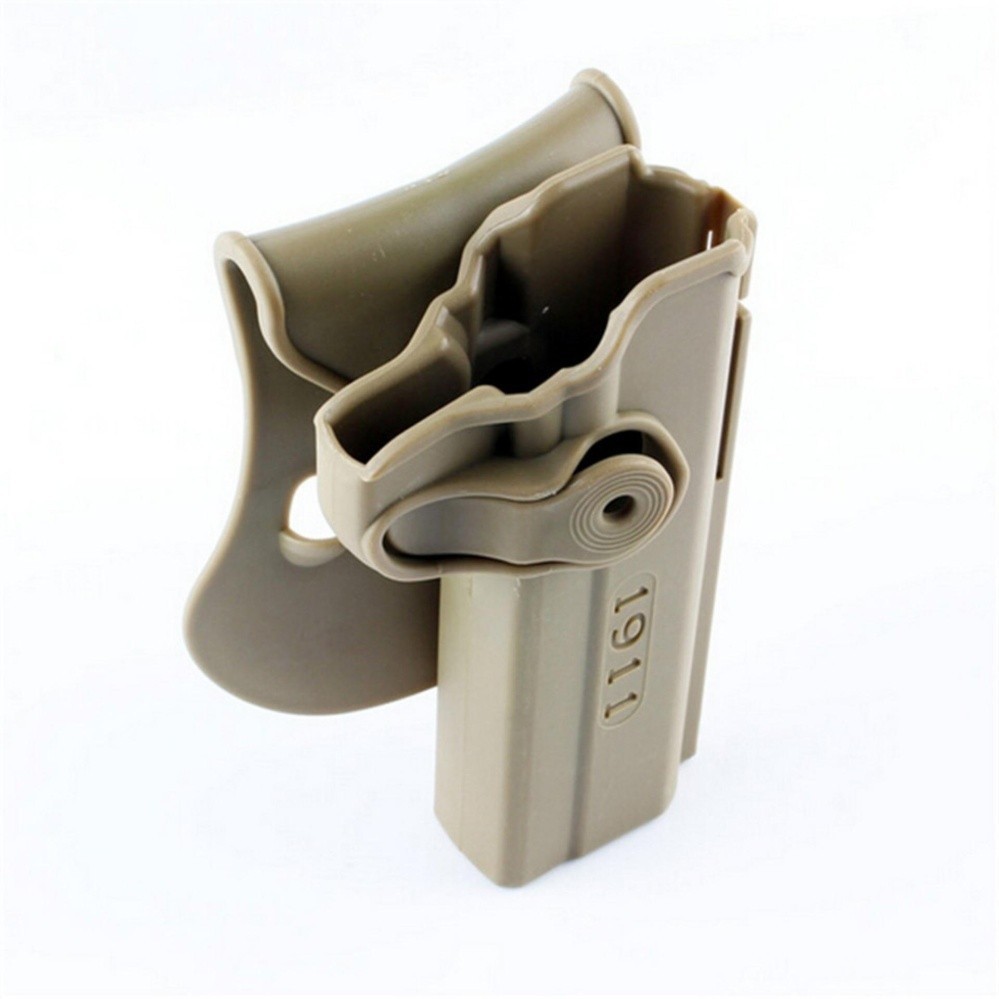 ทหารยุทธวิธีกองทัพ 1911 Holster Polymer Retention Roto Holster และนิตยสารคู่ Holster เหมาะสําหรับ 19