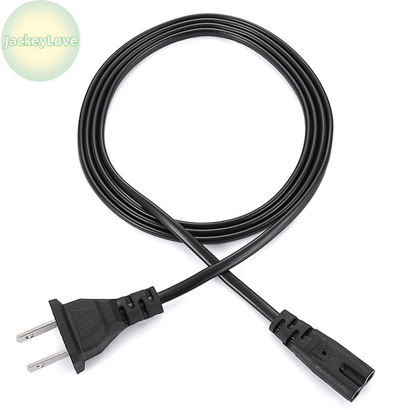 Jackeylovezz EU สายไฟ 2pin IEC320 C7 US สายไฟสําหรับ Dell แล็ปท็อปชาร์จ Canon Epson เครื่องพิมพ์วิทยุลําโพง PS4 XBOX LG Sony TH