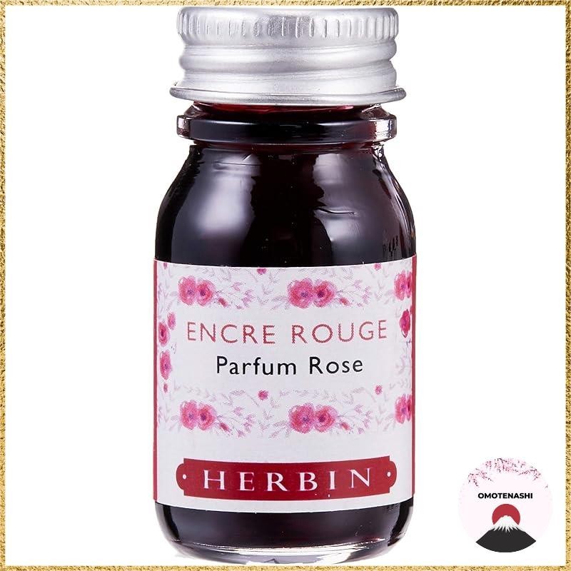 Herbin Scented Ink 10ml 【For Fountain Pens / Glass Pens / Dip Pens】 Rose Red HERBIN hb13768s