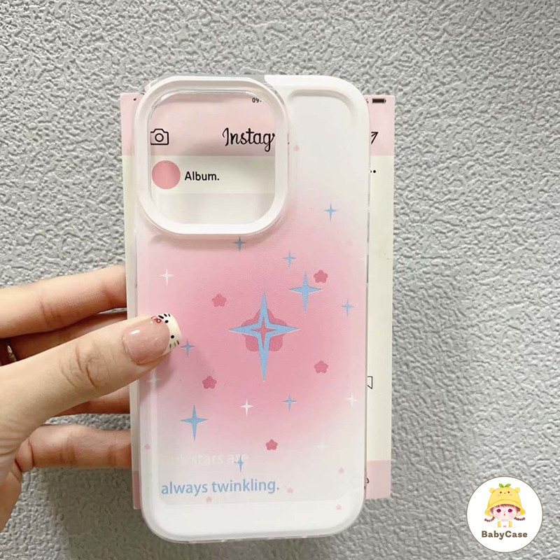แฟชั่นเรียบง่ายรูปแบบดวงดาวที่มีรอยเปื เคสIphone 11 15 Pro Max 7Plus 13 14 12 Pro Max XS XR X Max 7 15 14 8 Plus SE 2020